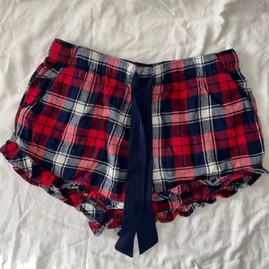aerie sleep shorts - plaid